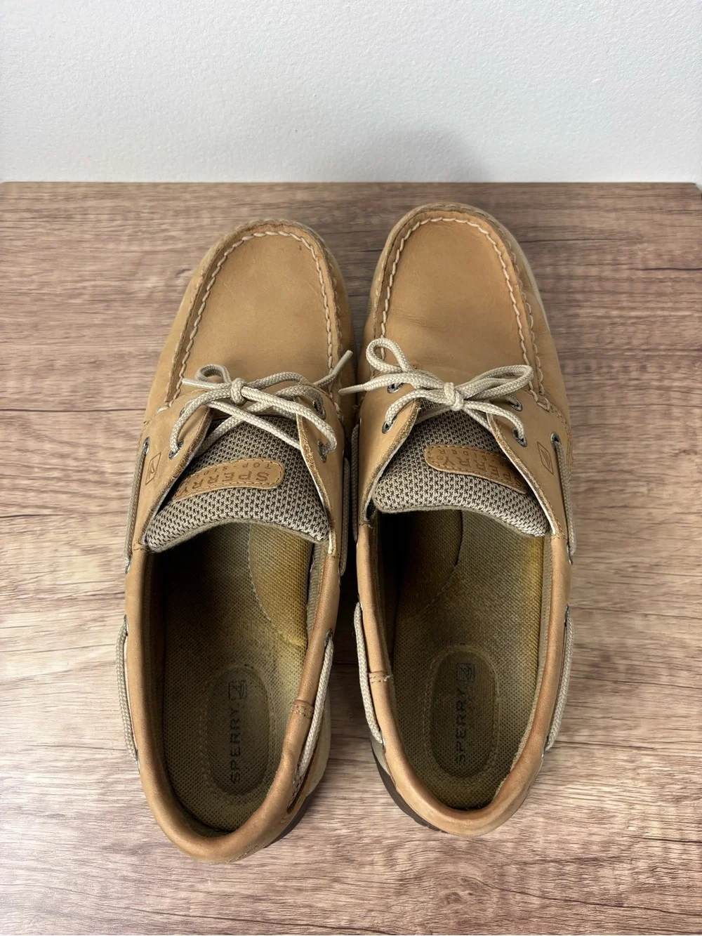 Sperry Light Brown Leather Men’s Boat Shoes